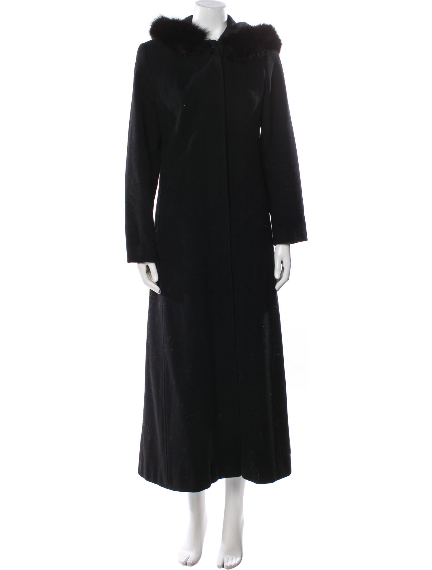 Marvin Richards Wool Faux Fur Coat